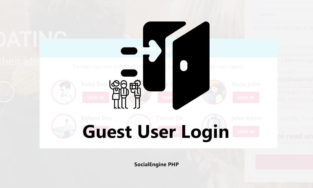 Guest User Login for SocialEngine